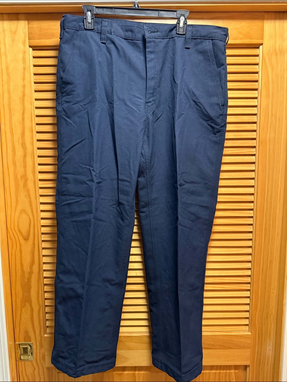 Workrite FR Nomex IIIA Men's Navy work Pants - Classic Straight Fit 38x29.5”